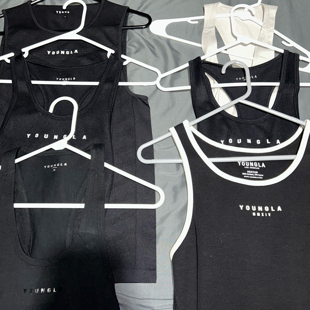 6 YoungLA Men’s Tanktops(Medium)